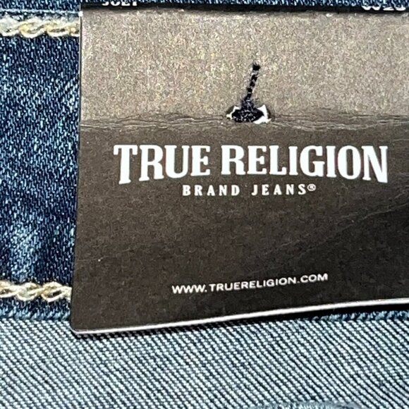 TRUE RELIGION JOEY MID RISE FLARE - New with Tags - Medium Harvest Wash -Size 29 - Picture 12 of 16